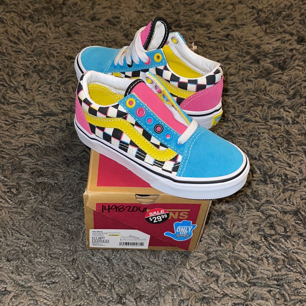 Size 11 kids Vans sneakers